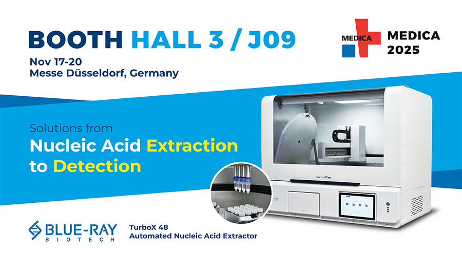 Blue-Ray Biotech MEDICA 2025 Invitation