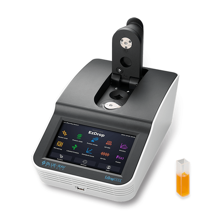 Blue-Ray Biotech EzDrop 1000C Micro-Volume Cuvette Spectrophotometer